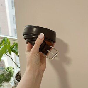 Martin Dingman Men's Black Leather Belt 105cm